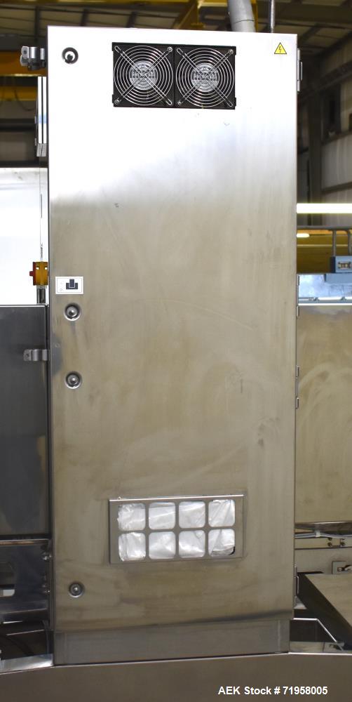 Used Anritsu X-Ray Inspection System, Model KD74. Approximate 27-1/2" W x 14" H product opening with approximate 24-1/2" W belt. Product weight maximum 50kg / 110 lbs. (35m/min). Product size maximum...