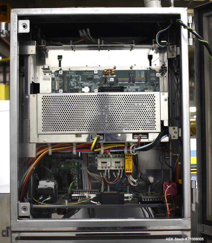 Used- Anritsu X-Ray Inspection System, Model KD74. Approximate 27-1/2" W x 14" H product opening with approximate 24-1/2" W ...