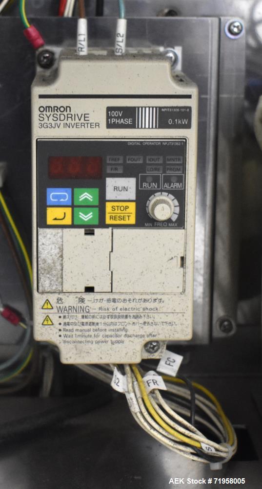 Used Anritsu X-Ray Inspection System, Model KD74. Approximate 27-1/2" W x 14" H product opening with approximate 24-1/2" W belt. Product weight maximum 50kg / 110 lbs. (35m/min). Product size maximum...