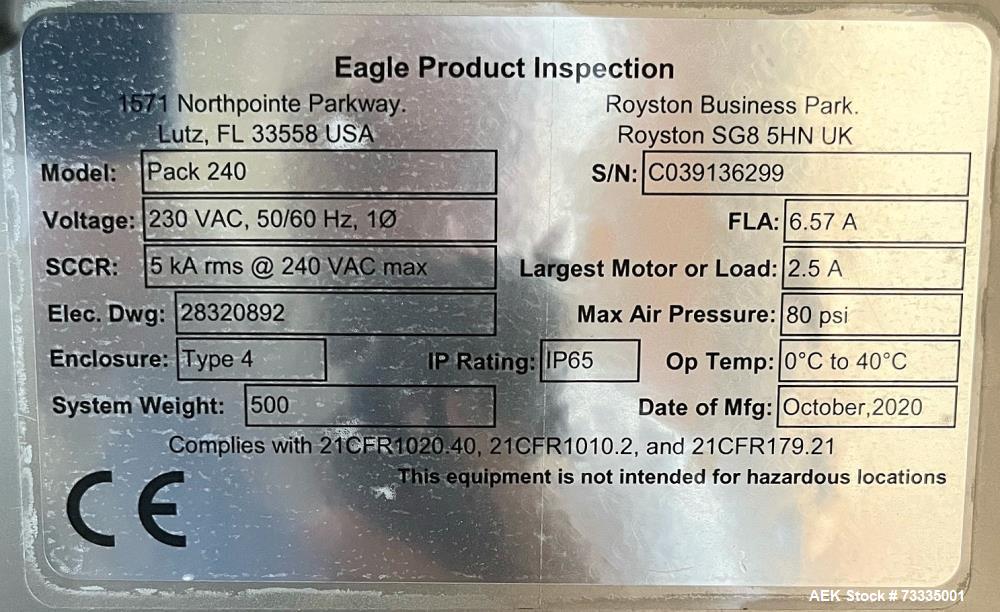 Eagle X-Ray Inspection System, Model Pack 240 Pro