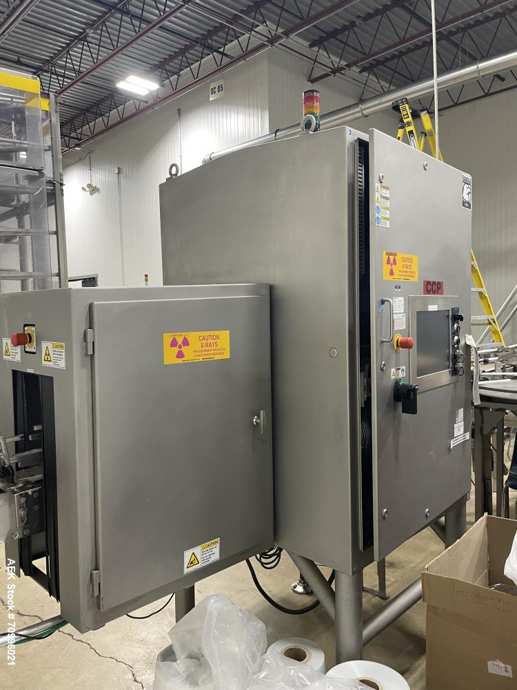 Used Eagle Pro Series Model 2010 X-Ray Metal Detector with reject. Unit is currently installed. Has a 12" x 12" Aperature.