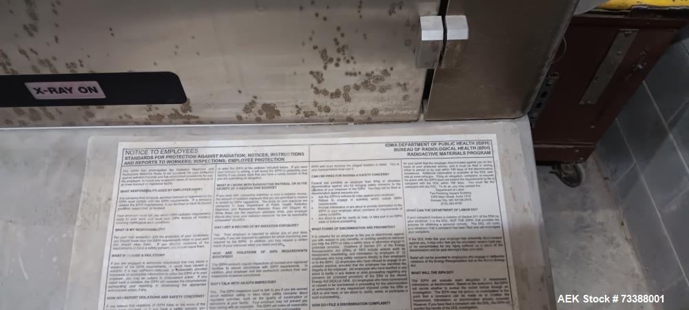 Used Ishida IX-GA-65100 X-Ray Inspection System – FDA Approved, Built for Food Applications