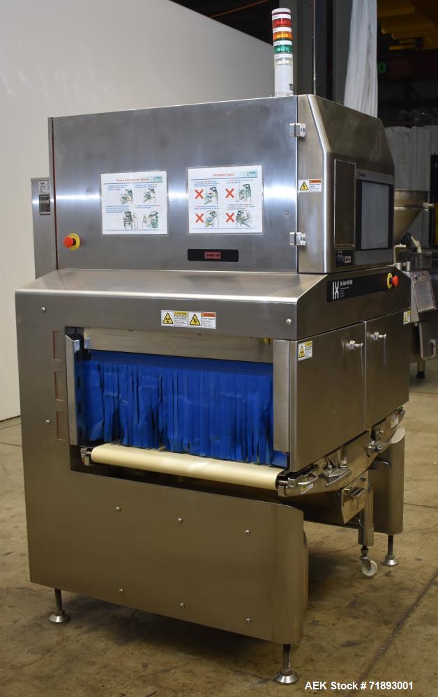 Used Ishida IX-GA-65100 (X-Ray Inspection system. Capable of speeds from 5 - 30 meters per minute. Has a maximum conveying product weight" 25kg (over entire conveyor). Cooling method: Hermetical air ...