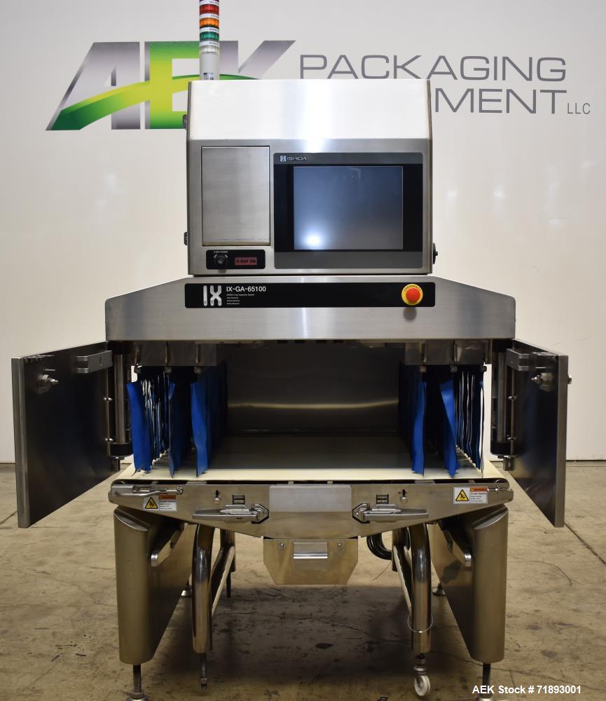 Used Ishida IX-GA-65100 (X-Ray Inspection system. Capable of speeds from 5 - 30 meters per minute. Has a maximum conveying product weight" 25kg (over entire conveyor). Cooling method: Hermetical air ...