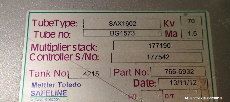 Used Mettler Toledo Safeline X-Ray Inspection System