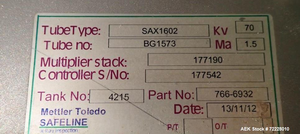 Used- Mettler Toledo Safeline X-Ray Inspection System