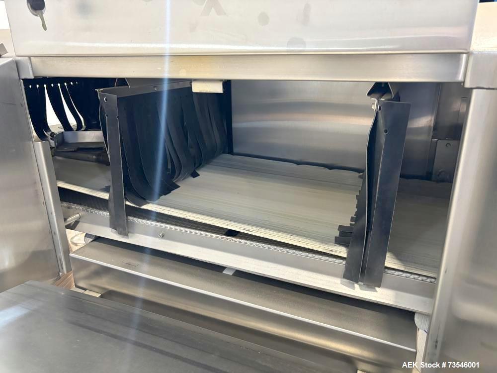 Used Peco Inspx Inline Metal Detector, Model Single. Is of stainless steel construction. Last used in food application. 3/60/230V.