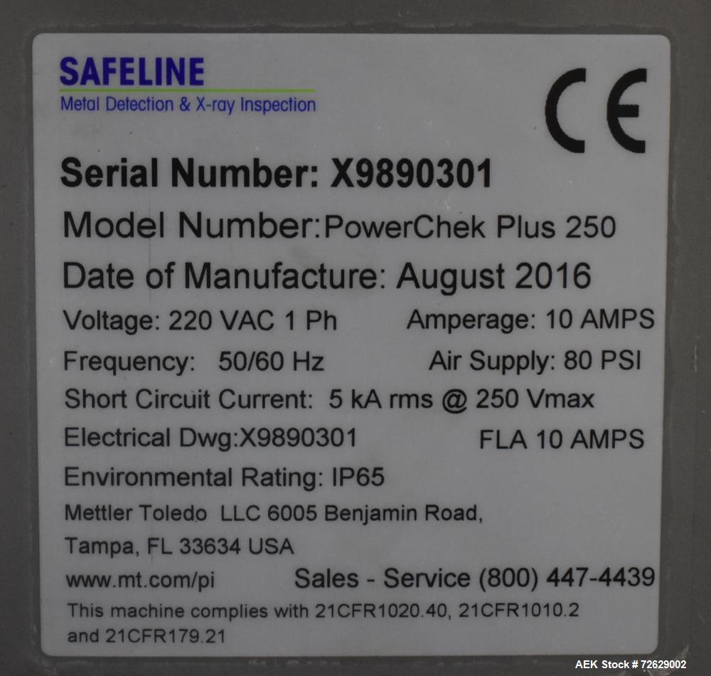 Used- Mettler Toledo (Safeline) X-Ray Metal Detector