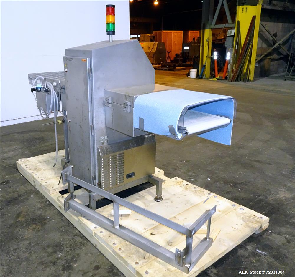 Used Sesotec Raycon X-Ray Food Inspection System, Type 350/150.  Serial # 11347015813-X.  Max Product Dimensions; 350 x 150 mm.  Has an integrated conveyor belt that is designed for use in wet or dry...