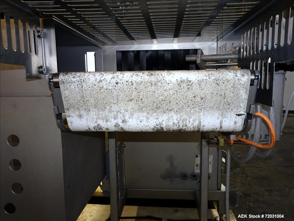 Used Sesotec Raycon X-Ray Food Inspection System, Type 350/150.  Serial # 11347015813-X.  Max Product Dimensions; 350 x 150 mm.  Has an integrated conveyor belt that is designed for use in wet or dry...