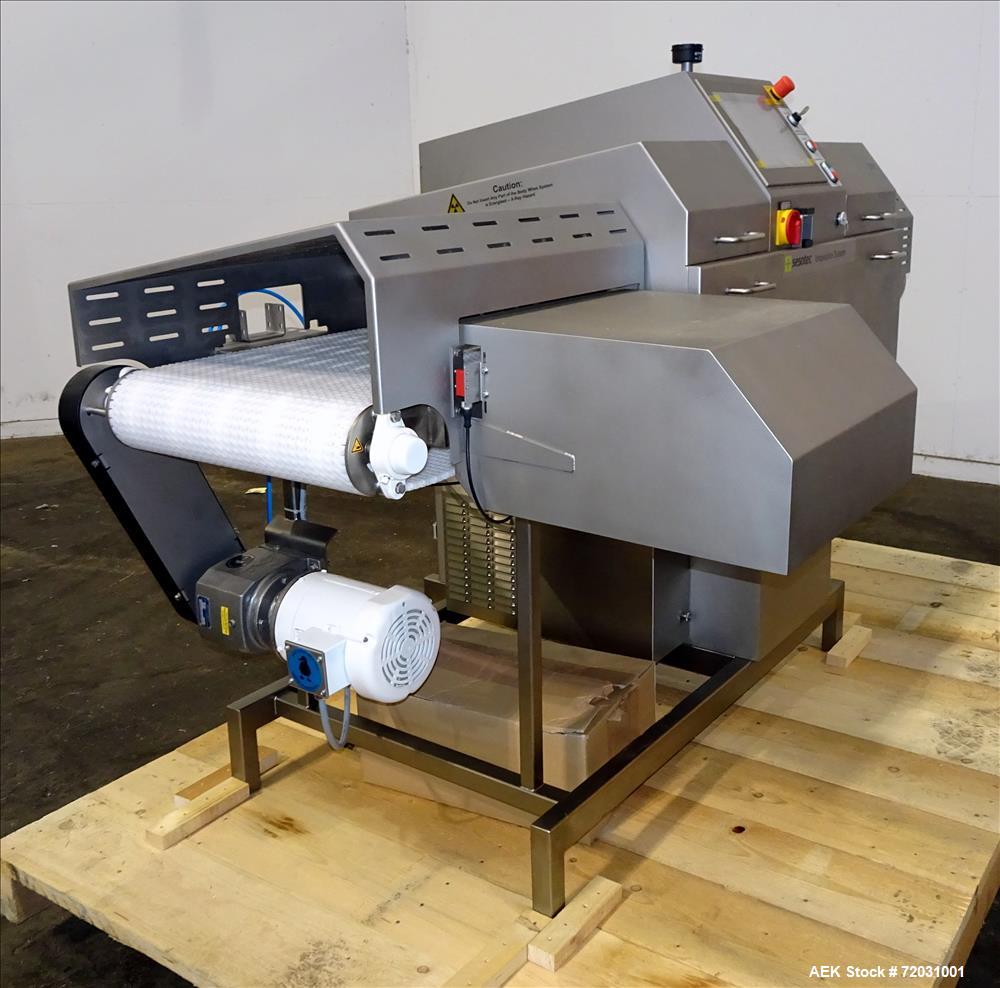 Never Used-Sesotec Raycon X-Ray Food Inspection System, Type 450/100 US-INT 50.  Serial # 10007941-X.  Max Product Dimensions; 450 x 100 mm.  Has an integrated conveyor belt approximate 19.5" wide x ...
