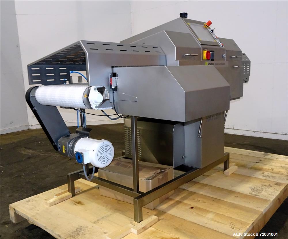 Never Used-Sesotec Raycon X-Ray Food Inspection System, Type 450/100 US-INT 50.  Serial # 10007941-X.  Max Product Dimensions; 450 x 100 mm.  Has an integrated conveyor belt approximate 19.5" wide x ...