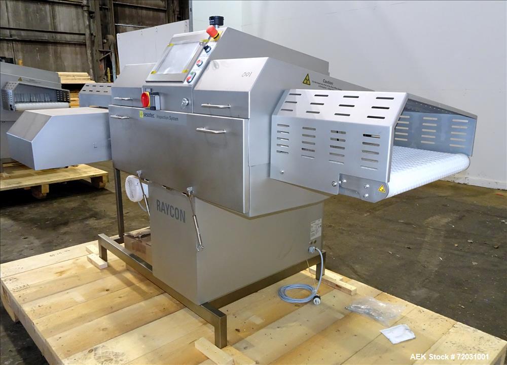 Never Used-Sesotec Raycon X-Ray Food Inspection System, Type 450/100 US-INT 50.  Serial # 10007941-X.  Max Product Dimensions; 450 x 100 mm.  Has an integrated conveyor belt approximate 19.5" wide x ...