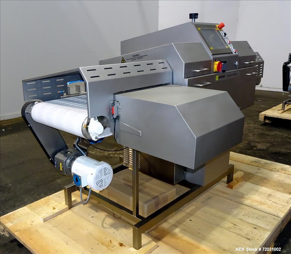 Never Used-Sesotec Raycon X-Ray Food Inspection System, Type 450/100 US-INT 50.  Serial # 10007944-X.  Max Product Dimensions; 450 x 100 mm.  Has an integrated conveyor belt approximate 19.5" wide x ...