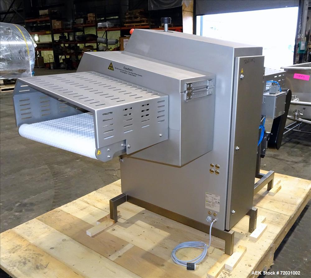 Never Used-Sesotec Raycon X-Ray Food Inspection System, Type 450/100 US-INT 50.  Serial # 10007944-X.  Max Product Dimensions; 450 x 100 mm.  Has an integrated conveyor belt approximate 19.5" wide x ...
