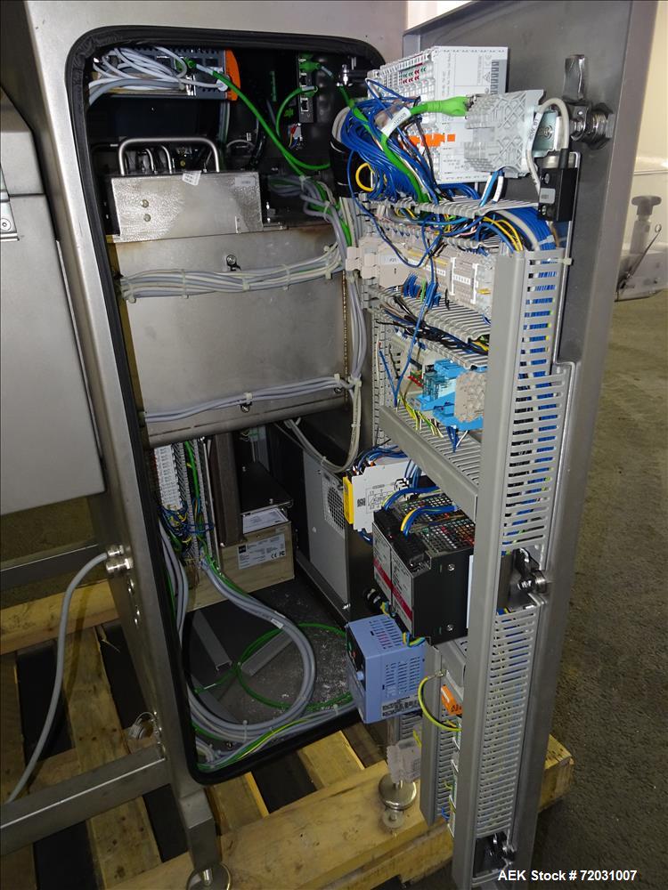 Used Sesotec Raycon X-Ray Food Inspection System, Type 450/100 US-INT 50.  Serial # 11421018289-X.    Max Product Dimensions; 450 x 100 mm.  Has an integrated conveyor belt approximate 19.5" wide x 8...