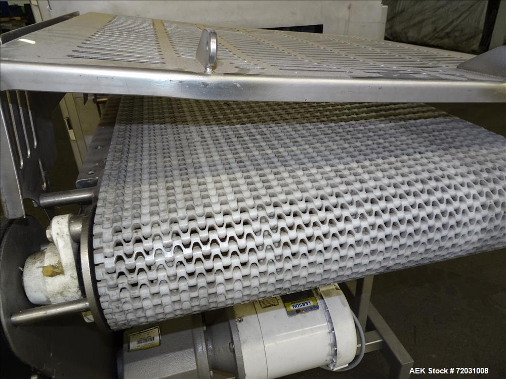 Used Sesotec Raycon X-Ray Food Inspection System, Type 450/100 US-INT 50.  Serial # 11421018291-X.    Max Product Dimensions; 450 x 100 mm.  Has an integrated conveyor belt approximate 19.5" wide x 8...