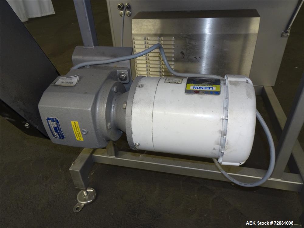 Used Sesotec Raycon X-Ray Food Inspection System, Type 450/100 US-INT 50.  Serial # 11421018291-X.    Max Product Dimensions; 450 x 100 mm.  Has an integrated conveyor belt approximate 19.5" wide x 8...