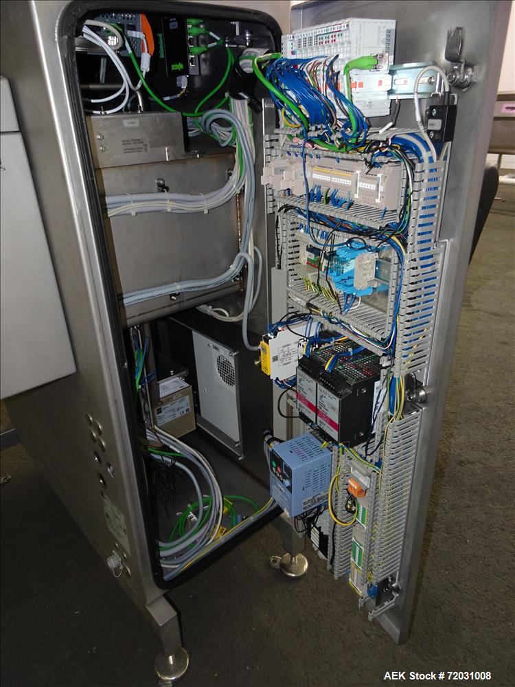 Used Sesotec Raycon X-Ray Food Inspection System, Type 450/100 US-INT 50.  Serial # 11421018291-X.    Max Product Dimensions; 450 x 100 mm.  Has an integrated conveyor belt approximate 19.5" wide x 8...