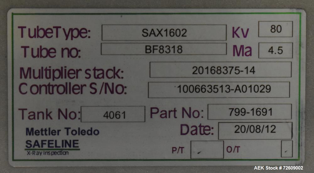 Used- Safeline (Mettler Toledo) Model Sidechek