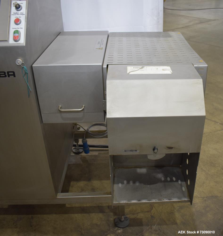 Used Bizerba Type XRE_2 450/200 Xray Metal Detector. ual Lane Checkweigher With Reject. Weight range: 600/1500 grams with accuracies 0.2/0.5 grams.