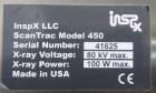 Stainless Steel Peco InspX ScanTrac 450 X-Ray Detector with Conveyor & Reject