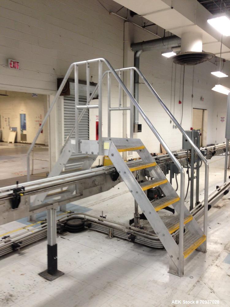 Used Packaging Line Walkover Stainless Steel Stairs