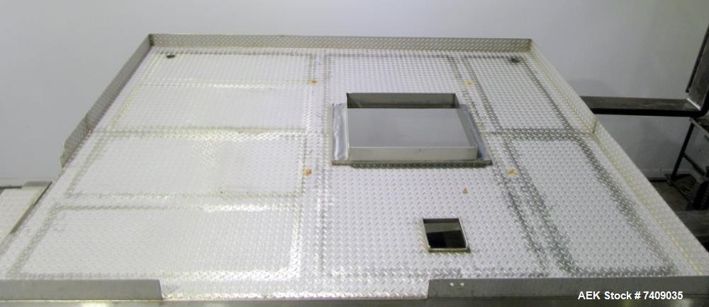 Industrial Mezzanine Work Platform – Combination Scale Support with Safety Rails