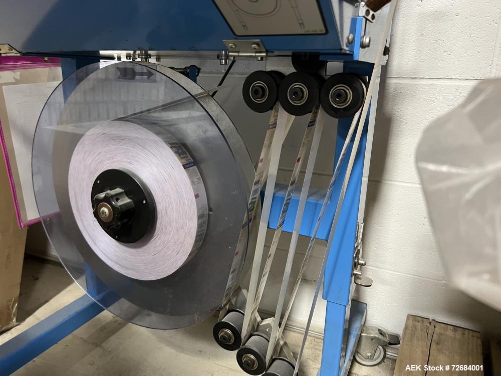 Used ATS-Tanner Banding Systems Ultrasonic Unique Banding Machine, Model US-2000 AD. Arch width 260mm to 900mm, Arch height 180mm to 500mm, band widths 20, 30, 50, 60mm, air supply 6 bar, type of mat...