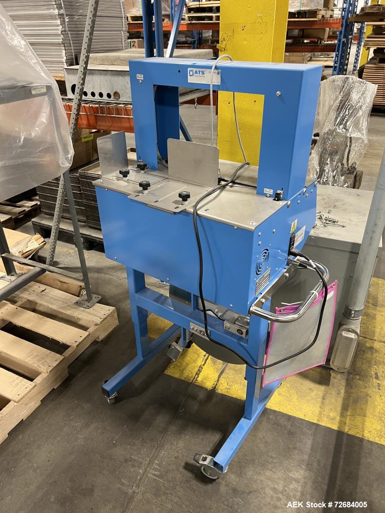 Used ATS-Tanner Banding Systems Ultrasonic Unique Banding Machine, Model US-2000 AD. Arch width 260mm to 900mm, Arch height 180mm to 500mm, band widths 20, 30, 50, 60mm, air supply 6 bar, type of mat...