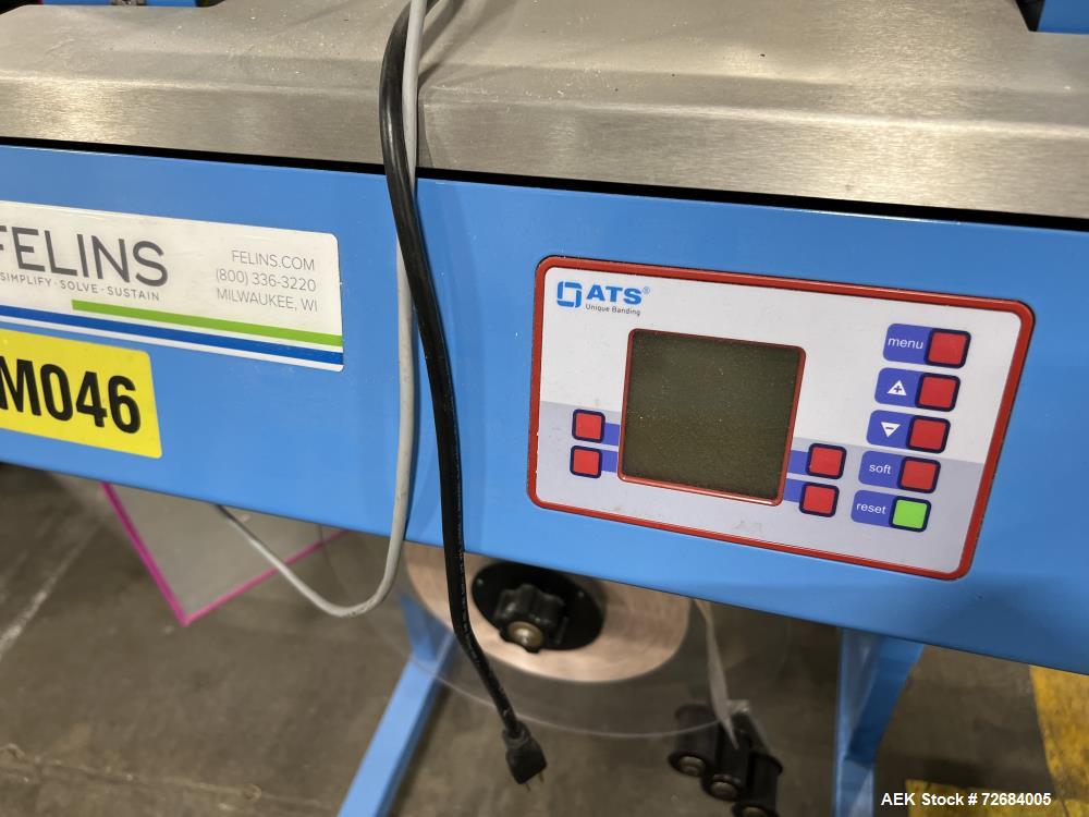 Used ATS-Tanner Banding Systems Ultrasonic Unique Banding Machine, Model US-2000 AD. Arch width 260mm to 900mm, Arch height 180mm to 500mm, band widths 20, 30, 50, 60mm, air supply 6 bar, type of mat...