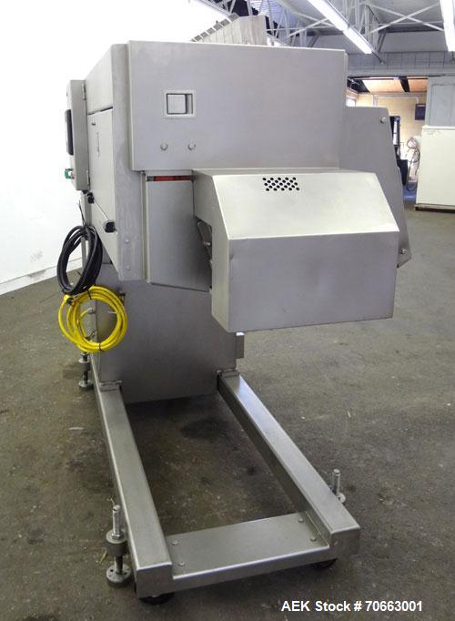 Used Grote Model S/A-530 Single Lane Slicer/Applicator. Machine is rated at up to 176 strokes per minute per lane. Unit also bulk slices, stacks and shingles. Maximum slice rate in stack or shingle m...