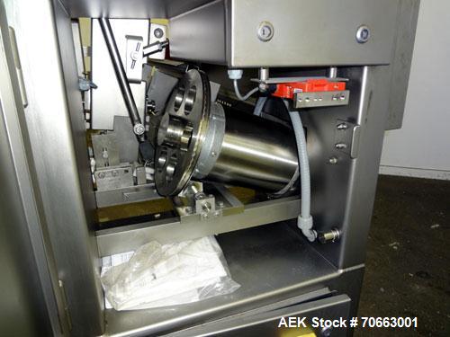 Used Grote Model S/A-530 Single Lane Slicer/Applicator. Machine is rated at up to 176 strokes per minute per lane. Unit also bulk slices, stacks and shingles. Maximum slice rate in stack or shingle m...
