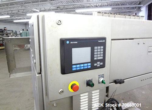 Used Grote Model S/A-530 Single Lane Slicer/Applicator. Machine is rated at up to 176 strokes per minute per lane. Unit also bulk slices, stacks and shingles. Maximum slice rate in stack or shingle m...