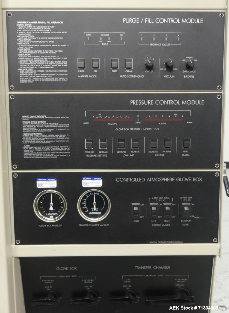 Used Labconco Controlled Atmosphere Glove Box