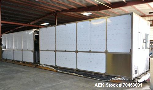 Unused- Neri NCT 1200 Stainless Steel 6 Zone Cooling Tunnel. Machine is designed to cool the content of deodorant bottles seated inside shaped containers, but useable for alternate stable bottle appl...