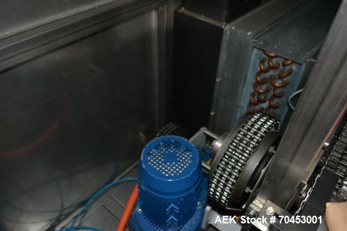 Unused- Neri NCT 1200 Stainless Steel 6 Zone Cooling Tunnel. Machine is designed to cool the content of deodorant bottles seated inside shaped containers, but useable for alternate stable bottle appl...