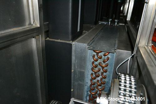 Unused- Neri NCT 1200 Stainless Steel 6 Zone Cooling Tunnel. Machine is designed to cool the content of deodorant bottles seated inside shaped containers, but useable for alternate stable bottle appl...