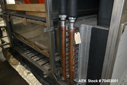 Unused- Neri NCT 1200 Stainless Steel 6 Zone Cooling Tunnel. Machine is designed to cool the content of deodorant bottles seated inside shaped containers, but useable for alternate stable bottle appl...