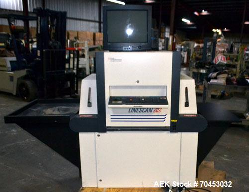 Used EG&G Astrophysics Line Scan 222 X-Ray Machine with conveyor belt