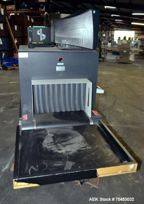 Used EG&G Astrophysics Line Scan 222 X-Ray Machine with conveyor belt