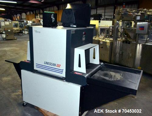 Used EG&G Astrophysics Line Scan 222 X-Ray Machine with conveyor belt