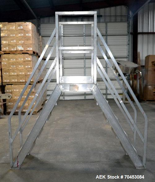 Used Aluminum Packaging Line Walk & Cross Over Stairs