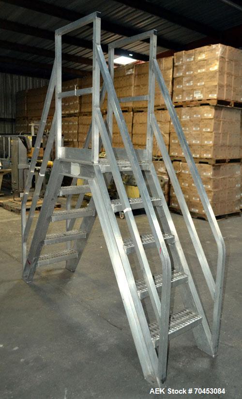 Used Aluminum Packaging Line Walk & Cross Over Stairs