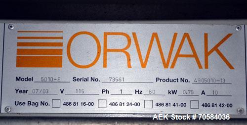 Used Orwak Model 5010 Automatic Top Load Baler