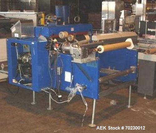 Used Rosenthan Sheetmaster Sheeter. 36" Wide, rated up to 130 FPM with dancer rool and output table. NOTE PRICE INCLUDES A 15% BUYER PREMIUM.