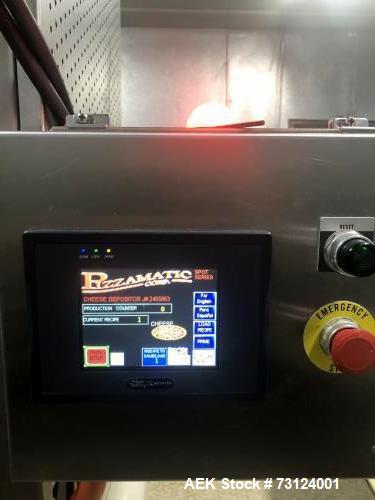 Pizzamatic ValuTop Applicator, Model SD-18-SE-1L1h. Single lane operation.