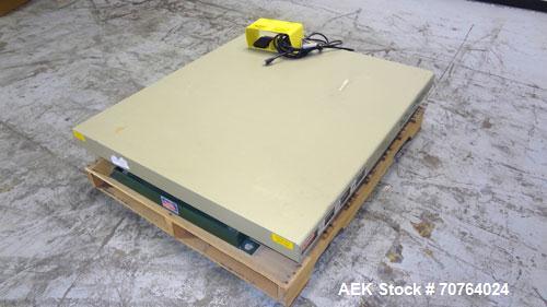 Used Southworth Systems Pallet Lift. Machine is rated at a 2000 lb capacity. Has a lift area of 48" X 42". 1/30/115V. Built 2007.