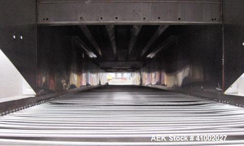 Used Stoelting 2 Section Washer/Rinser, Model 80, 304 stainless steel. 24" wide x 246" long wire stainless steel belt, driven by a 1 hp, 3/60/208-230/460 volt, 1760 rpm motor with reducer. Each secti...