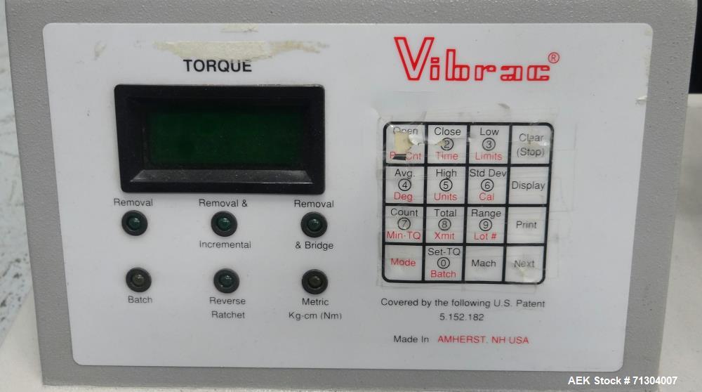 Used- Vibrac Model 1502-30 CR "Torqo" Electronic Torque Tester